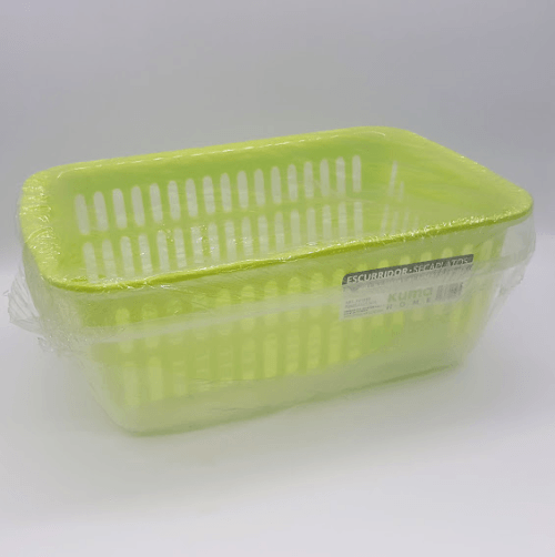 Escurridor plástico para 14 platos verde - Promart